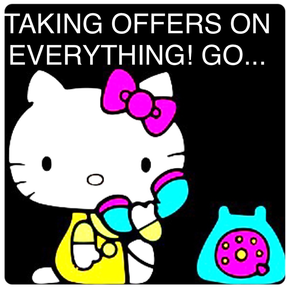 Taking offers on everything in my closets.